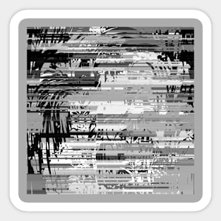 Grey glitch Sticker